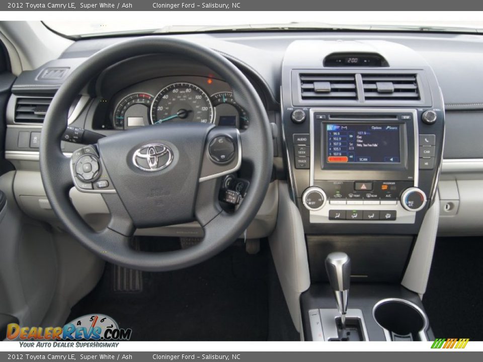 2012 Toyota Camry LE Super White / Ash Photo #21