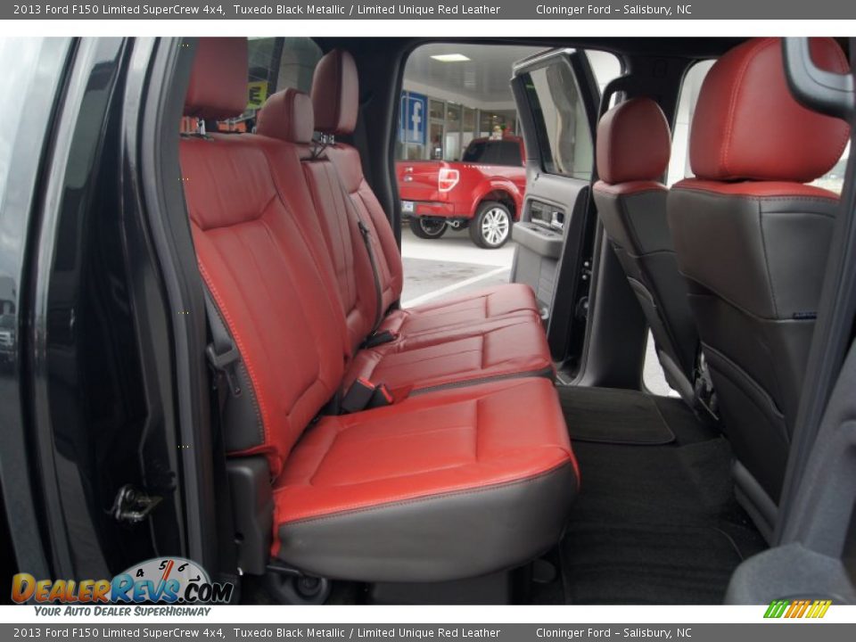 Rear Seat of 2013 Ford F150 Limited SuperCrew 4x4 Photo #15