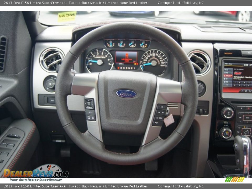 2013 Ford F150 Limited SuperCrew 4x4 Steering Wheel Photo #32