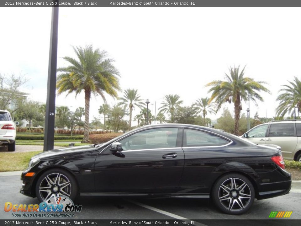 Black Interior - 2013 Mercedes-Benz C 250 Coupe Photo #2