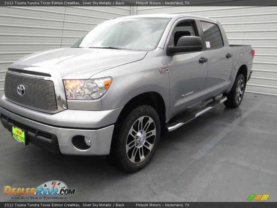 2013 Toyota Tundra Texas Edition Crewmax Silver Sky Metallic   Black 