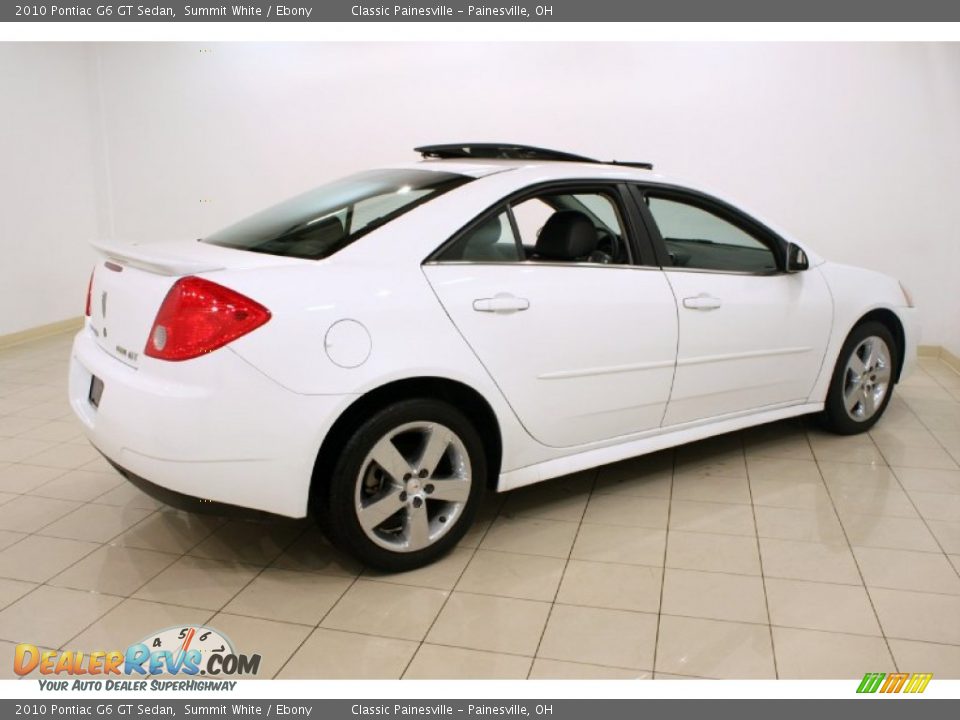 Summit White 2010 Pontiac G6 GT Sedan Photo #7