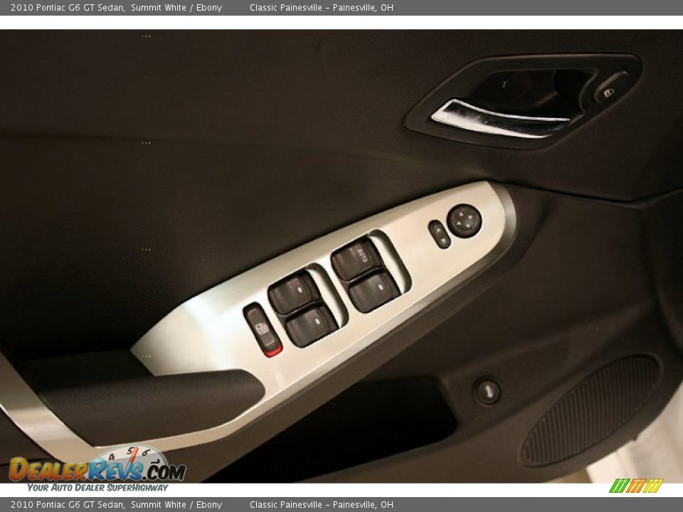 2010 Pontiac G6 GT Sedan Summit White / Ebony Photo #9