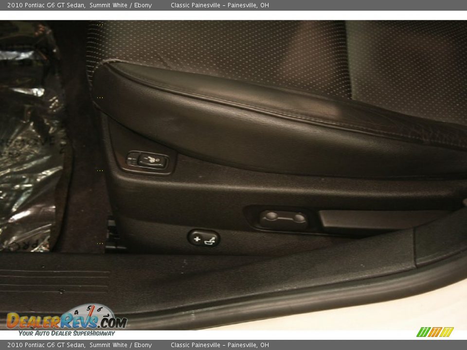 2010 Pontiac G6 GT Sedan Summit White / Ebony Photo #10