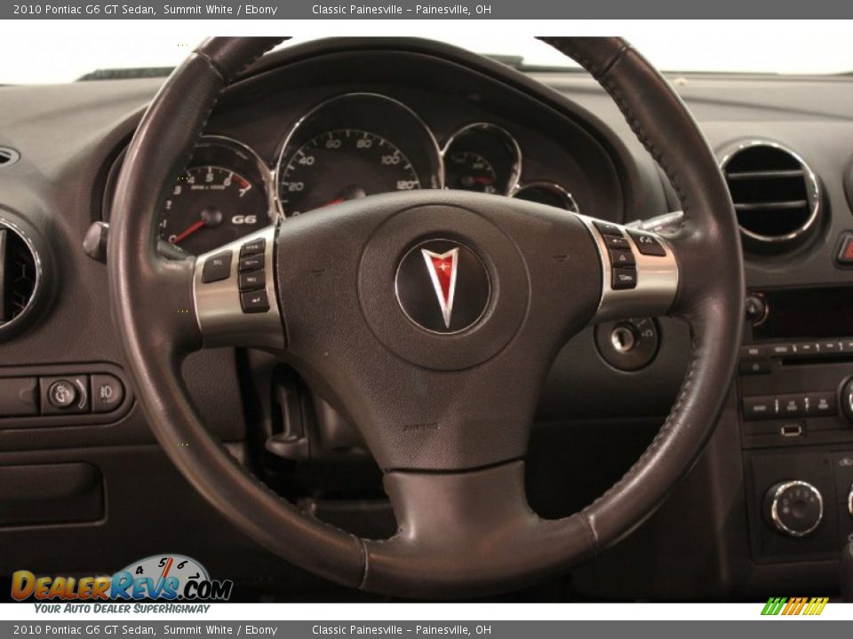 2010 Pontiac G6 GT Sedan Steering Wheel Photo #14