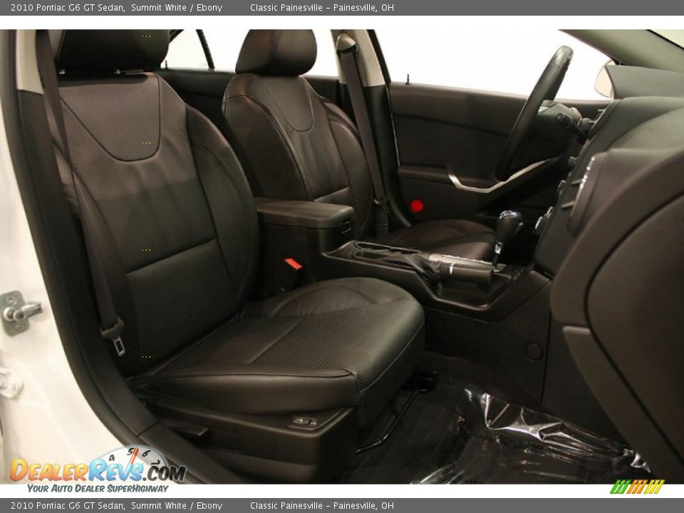 Front Seat of 2010 Pontiac G6 GT Sedan Photo #20