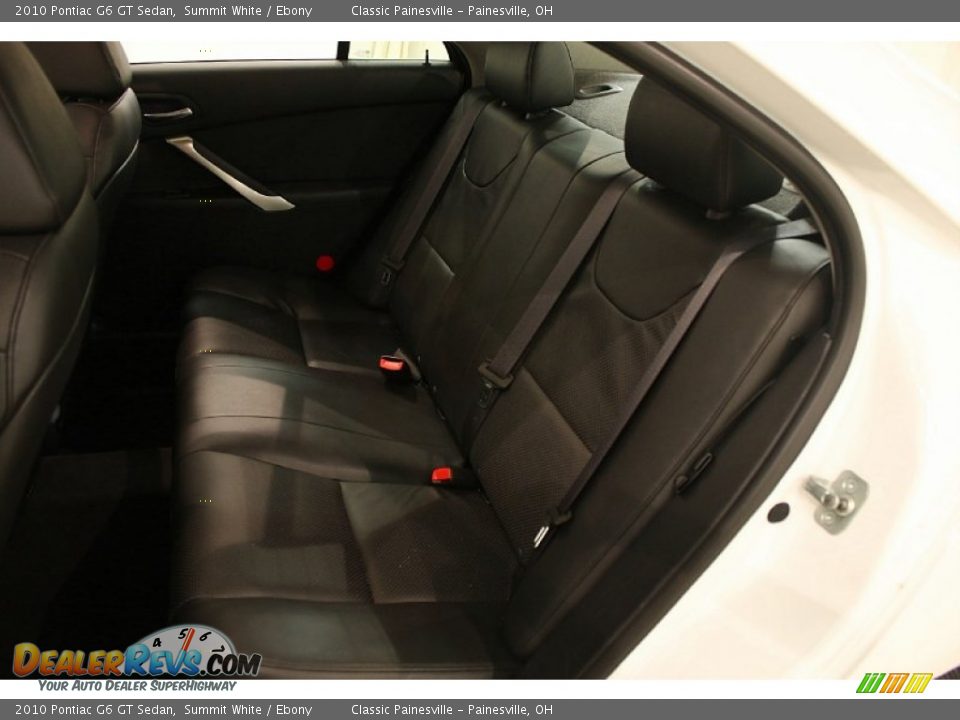 2010 Pontiac G6 GT Sedan Summit White / Ebony Photo #22