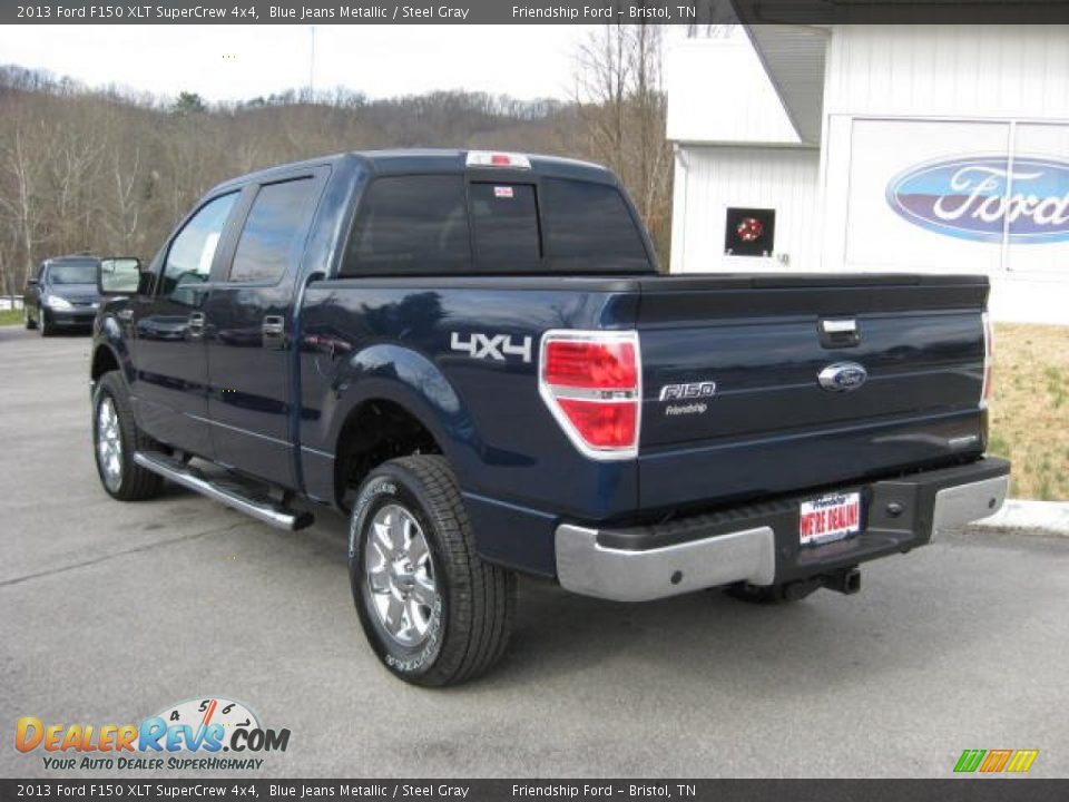 2013 Ford F150 XLT SuperCrew 4x4 Blue Jeans Metallic / Steel Gray Photo #9