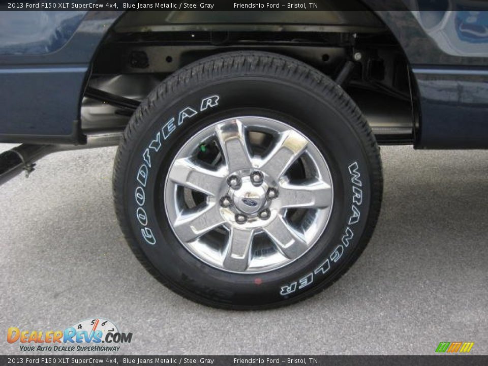 2013 Ford F150 XLT SuperCrew 4x4 Blue Jeans Metallic / Steel Gray Photo #11