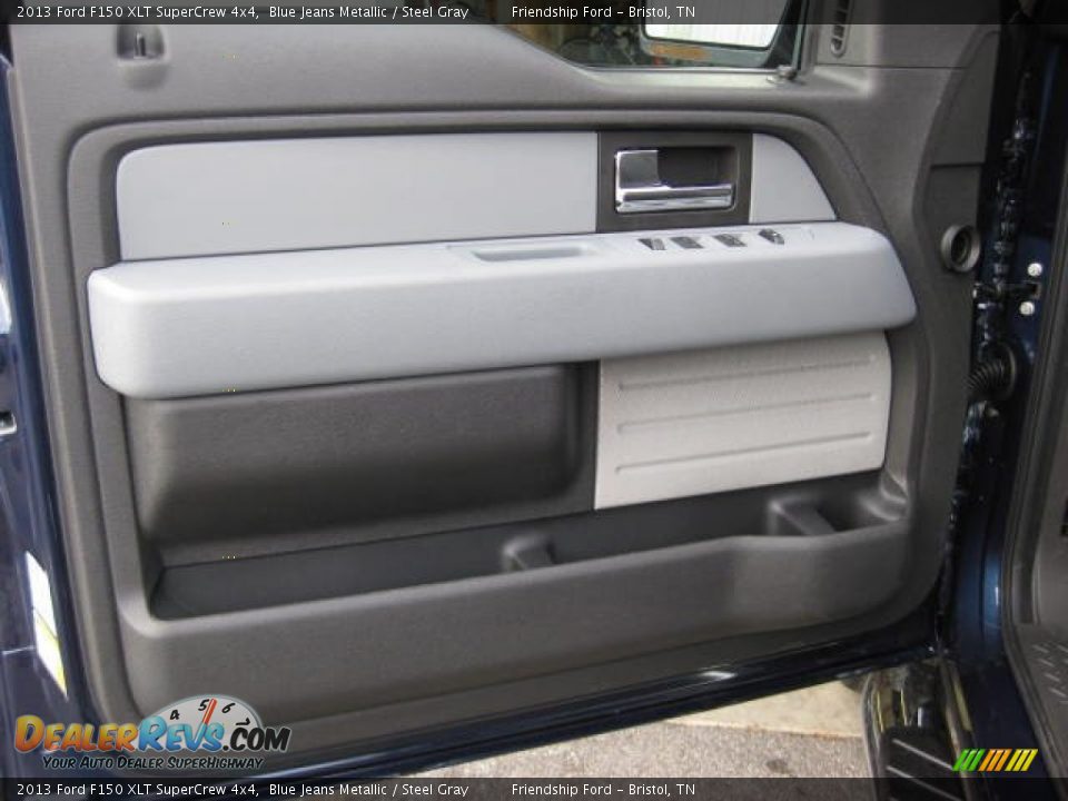 2013 Ford F150 XLT SuperCrew 4x4 Blue Jeans Metallic / Steel Gray Photo #14