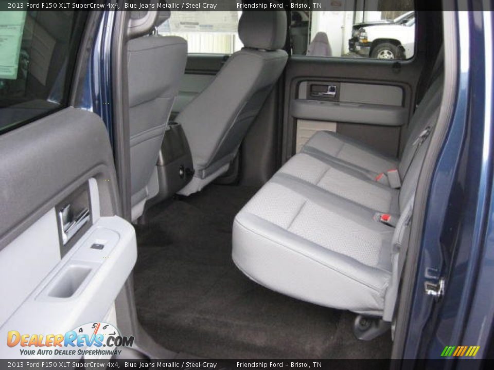 2013 Ford F150 XLT SuperCrew 4x4 Blue Jeans Metallic / Steel Gray Photo #18