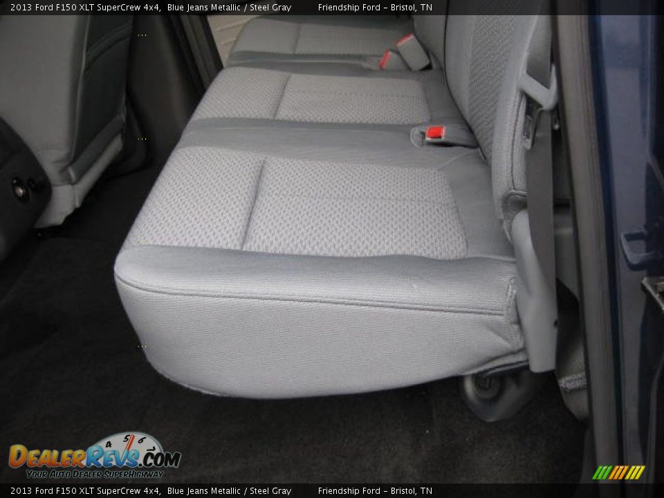 2013 Ford F150 XLT SuperCrew 4x4 Blue Jeans Metallic / Steel Gray Photo #19