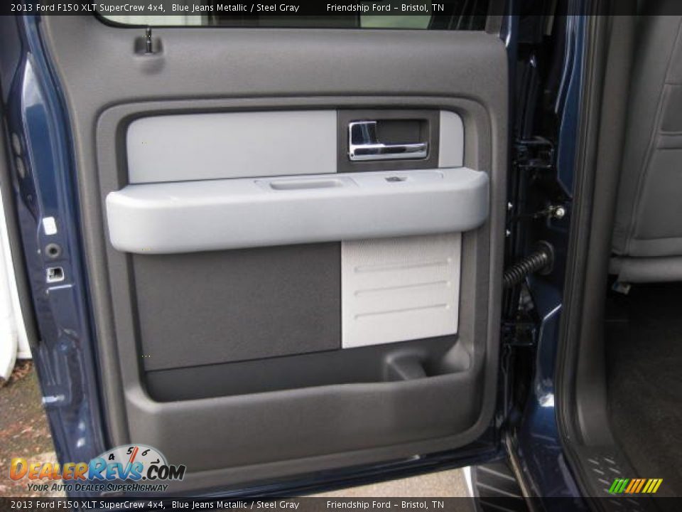 2013 Ford F150 XLT SuperCrew 4x4 Blue Jeans Metallic / Steel Gray Photo #20