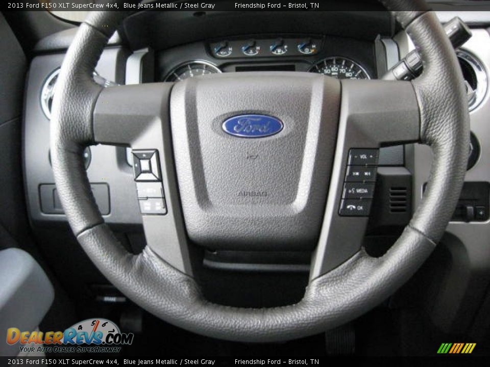 2013 Ford F150 XLT SuperCrew 4x4 Steering Wheel Photo #24
