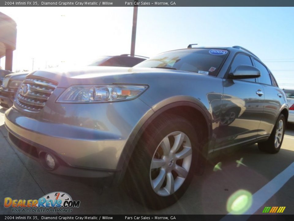 2004 Infiniti FX 35 Diamond Graphite Gray Metallic / Willow Photo #1