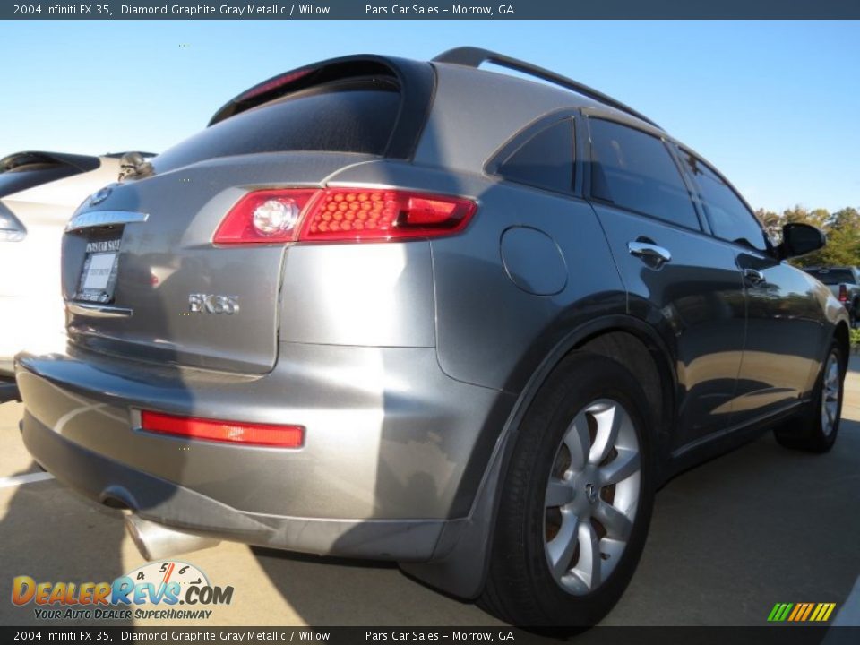 2004 Infiniti FX 35 Diamond Graphite Gray Metallic / Willow Photo #3