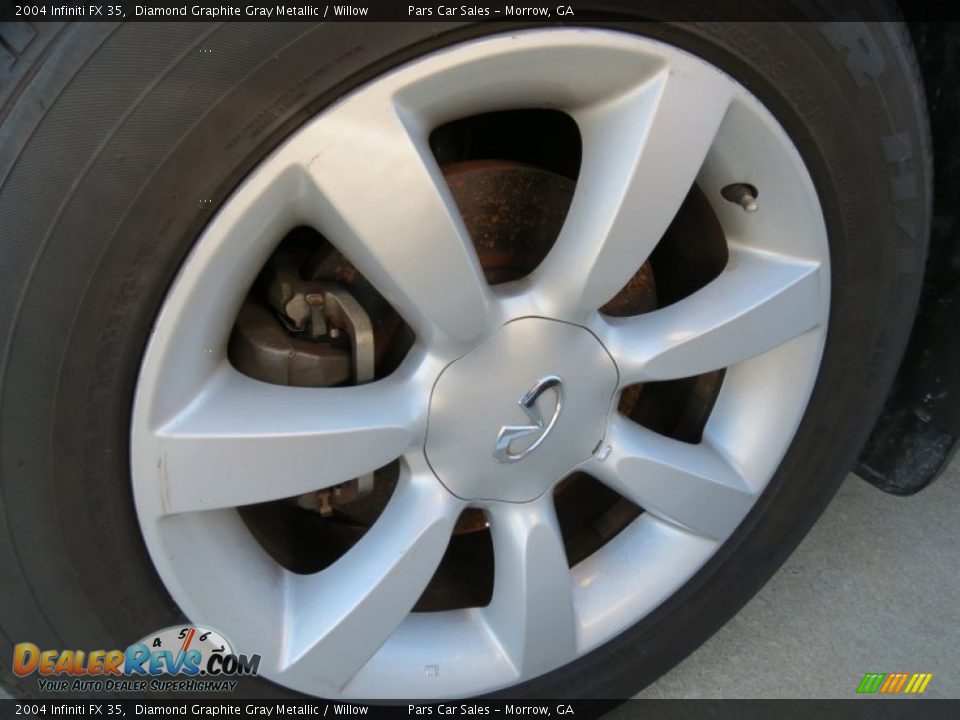 2004 Infiniti FX 35 Diamond Graphite Gray Metallic / Willow Photo #5