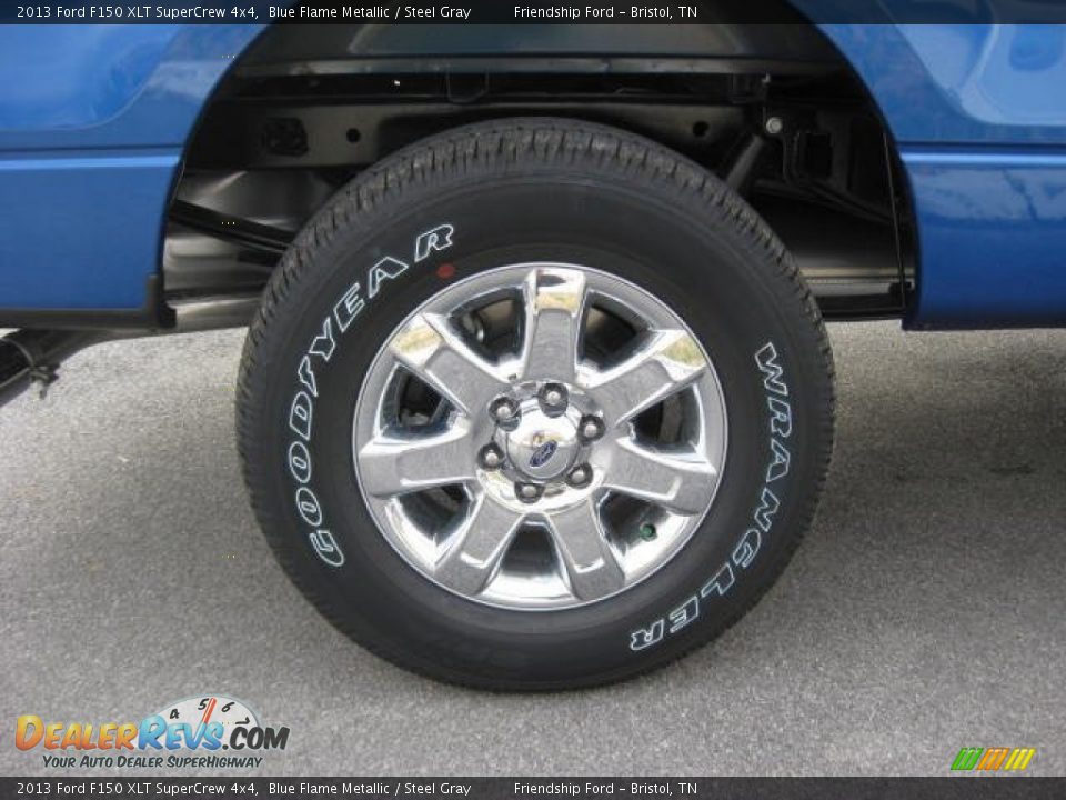 2013 Ford F150 XLT SuperCrew 4x4 Blue Flame Metallic / Steel Gray Photo #11