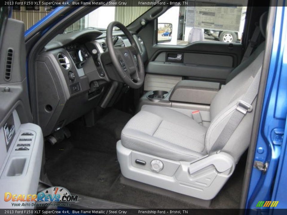 2013 Ford F150 XLT SuperCrew 4x4 Blue Flame Metallic / Steel Gray Photo #12
