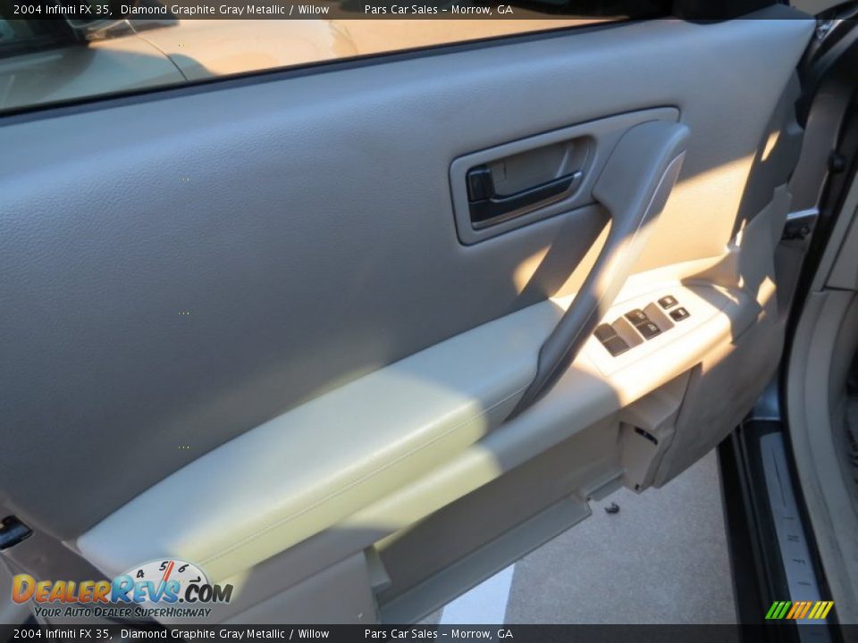 2004 Infiniti FX 35 Diamond Graphite Gray Metallic / Willow Photo #7