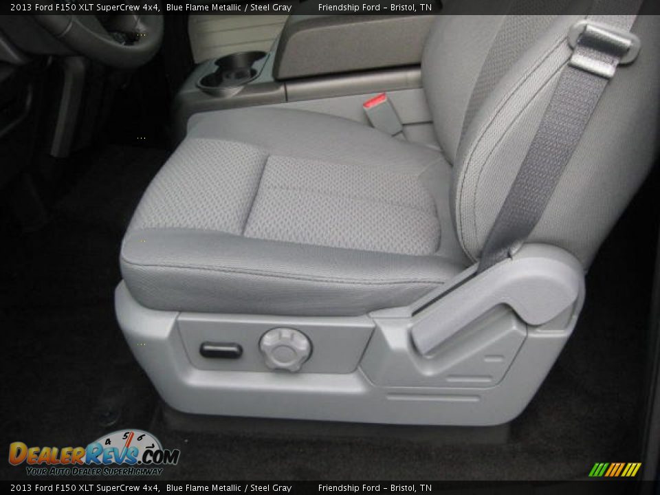 2013 Ford F150 XLT SuperCrew 4x4 Blue Flame Metallic / Steel Gray Photo #13