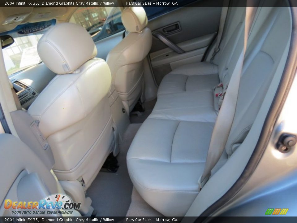 2004 Infiniti FX 35 Diamond Graphite Gray Metallic / Willow Photo #8