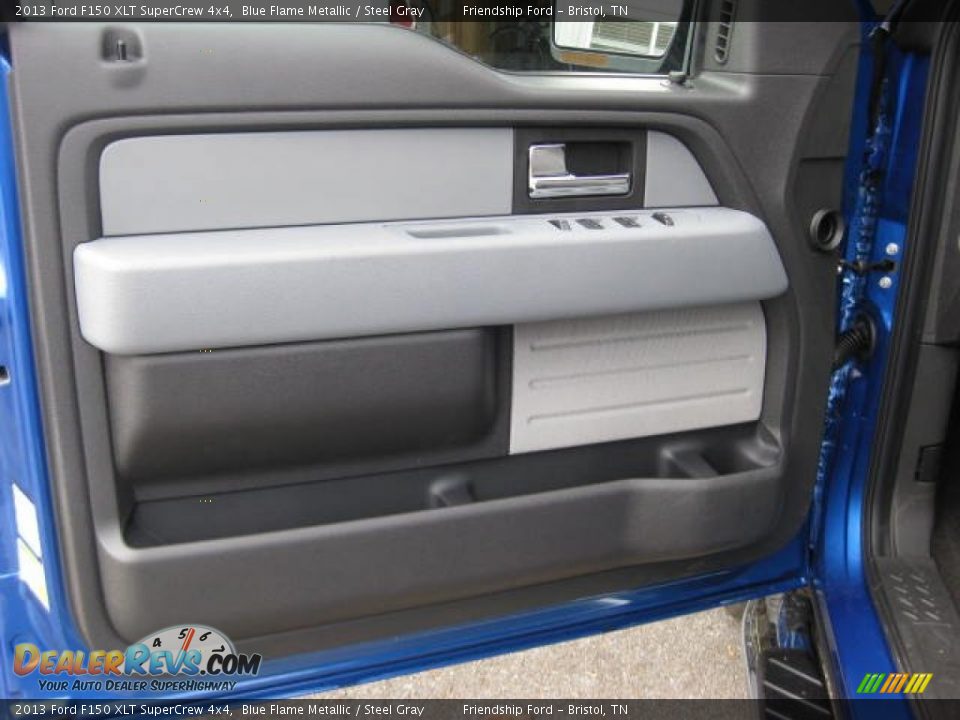 2013 Ford F150 XLT SuperCrew 4x4 Blue Flame Metallic / Steel Gray Photo #14
