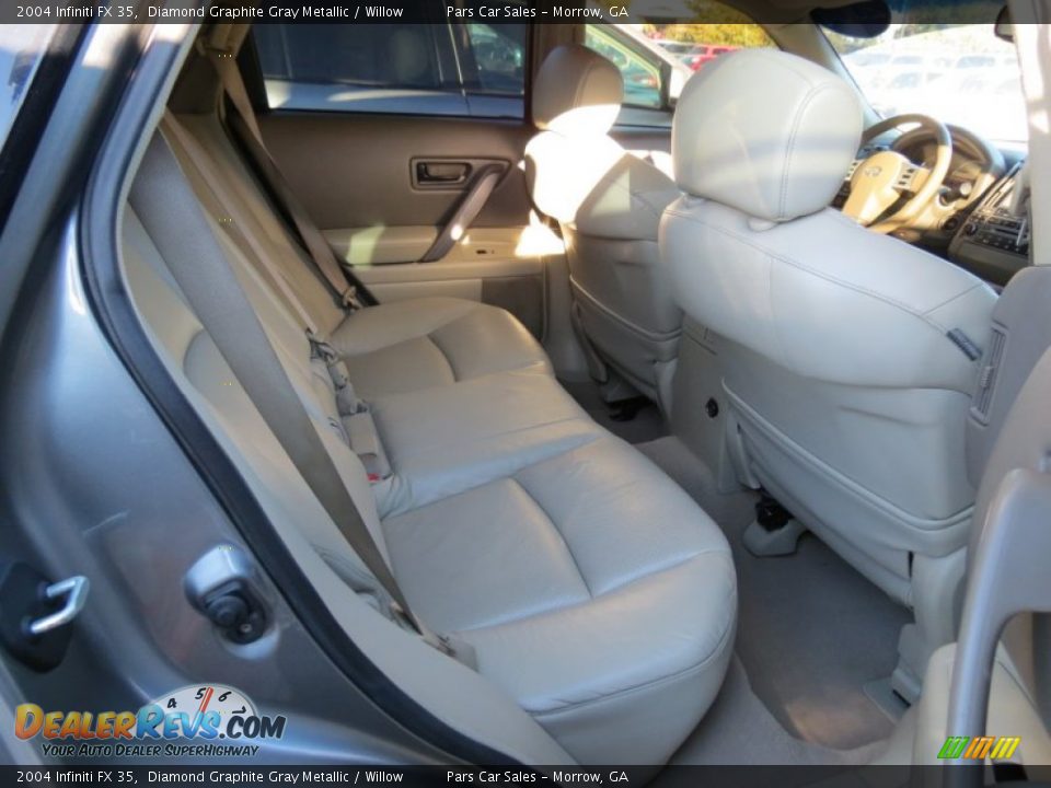 2004 Infiniti FX 35 Diamond Graphite Gray Metallic / Willow Photo #9