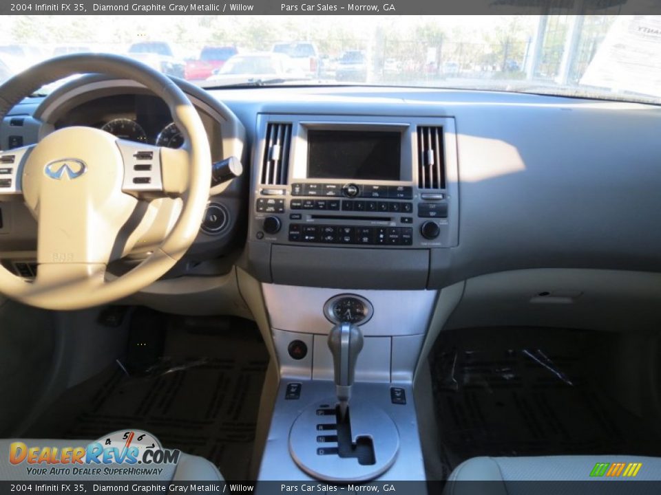 2004 Infiniti FX 35 Diamond Graphite Gray Metallic / Willow Photo #11