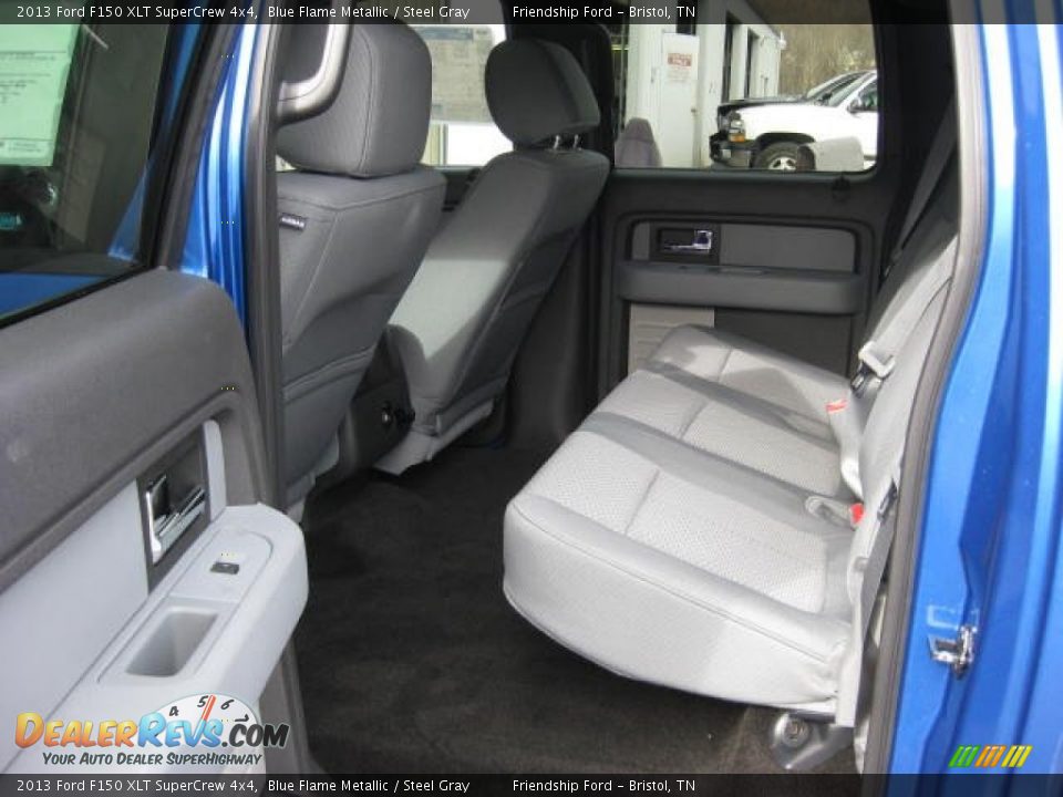 2013 Ford F150 XLT SuperCrew 4x4 Blue Flame Metallic / Steel Gray Photo #18