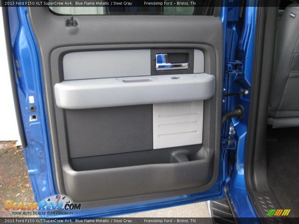 2013 Ford F150 XLT SuperCrew 4x4 Blue Flame Metallic / Steel Gray Photo #19