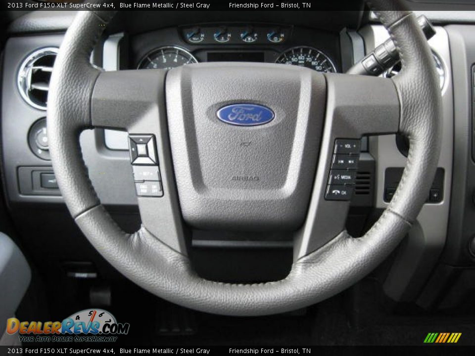 2013 Ford F150 XLT SuperCrew 4x4 Steering Wheel Photo #23