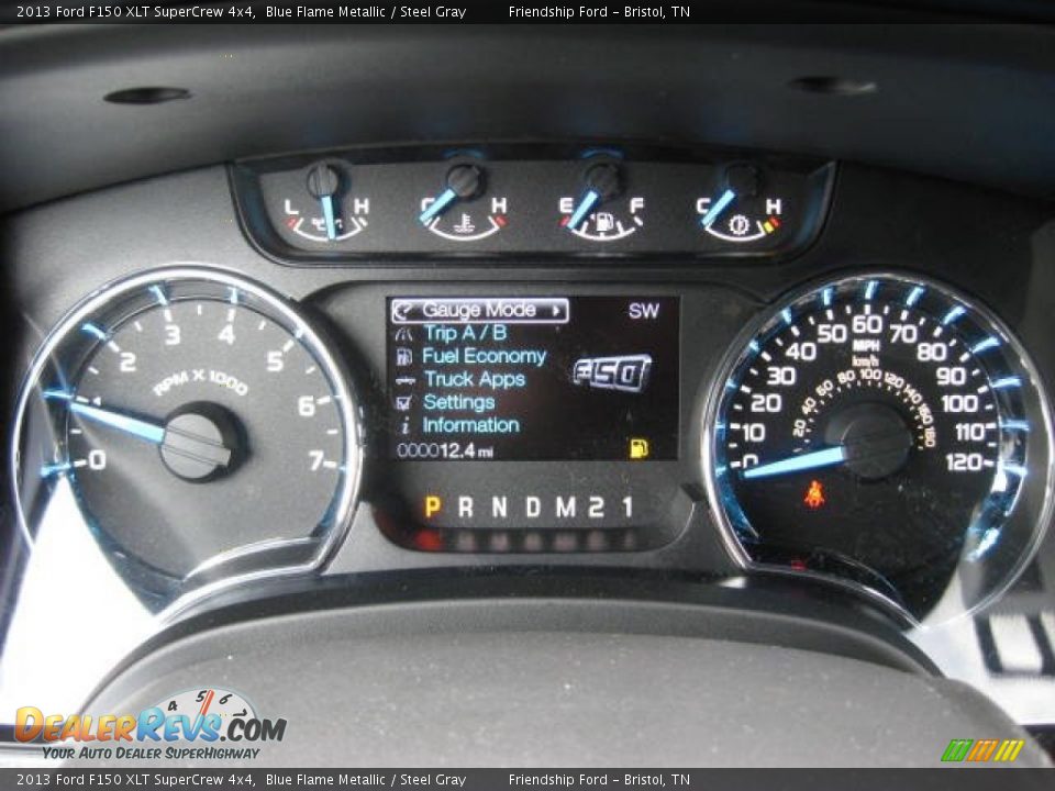 2013 Ford F150 XLT SuperCrew 4x4 Gauges Photo #26