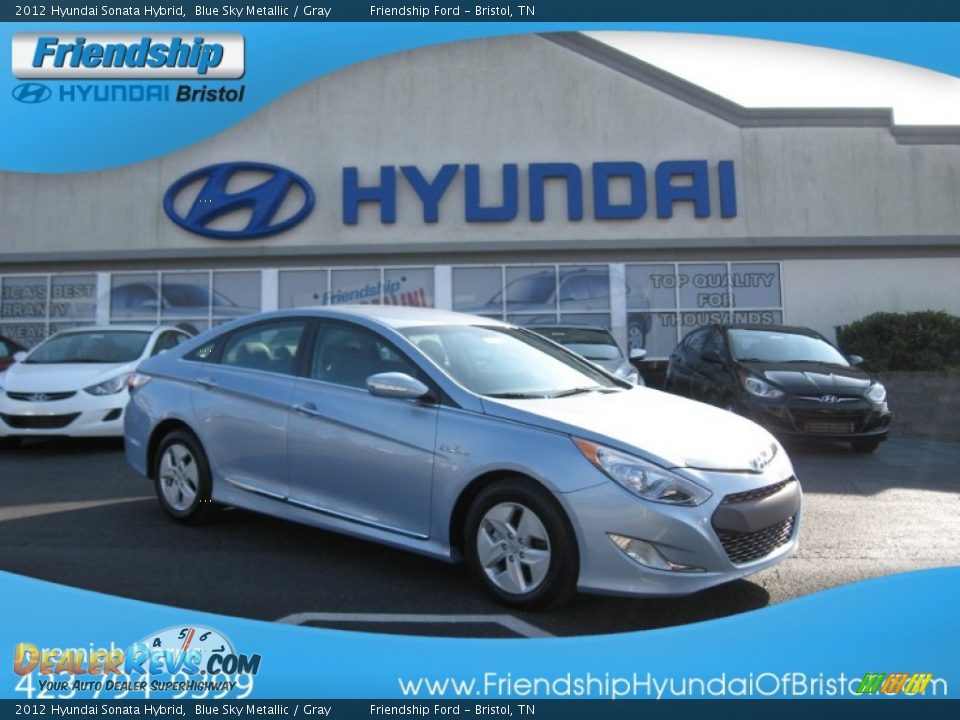 2012 Hyundai Sonata Hybrid Blue Sky Metallic / Gray Photo #1
