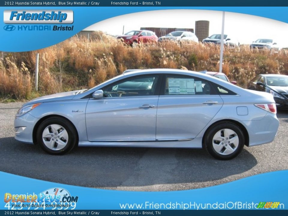 2012 Hyundai Sonata Hybrid Blue Sky Metallic / Gray Photo #2