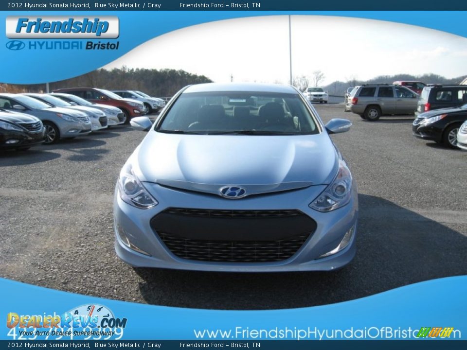 2012 Hyundai Sonata Hybrid Blue Sky Metallic / Gray Photo #4