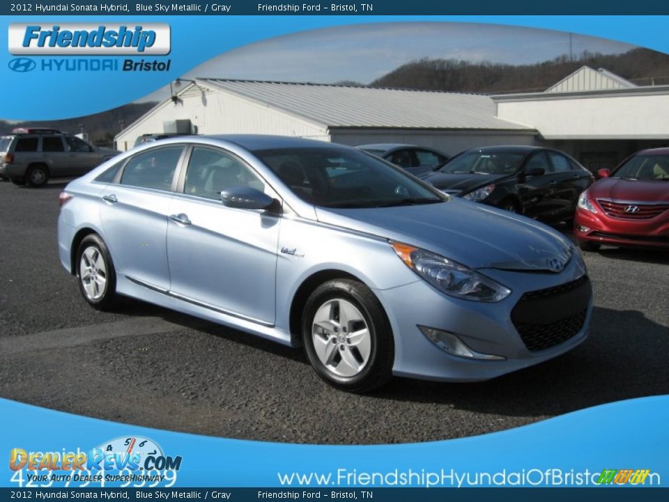 2012 Hyundai Sonata Hybrid Blue Sky Metallic / Gray Photo #5