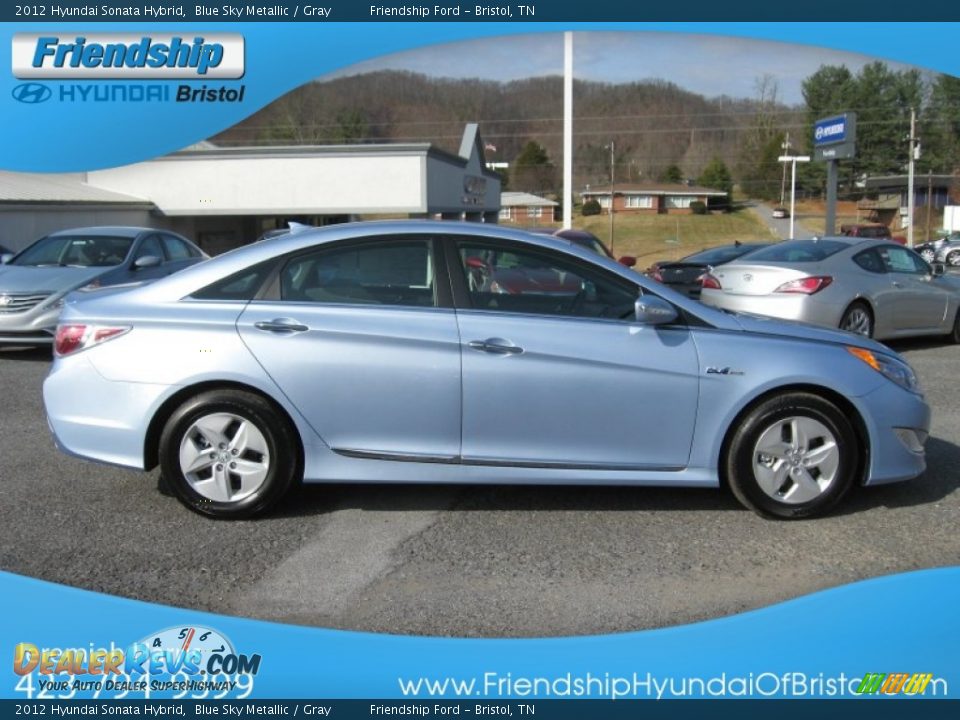 2012 Hyundai Sonata Hybrid Blue Sky Metallic / Gray Photo #6