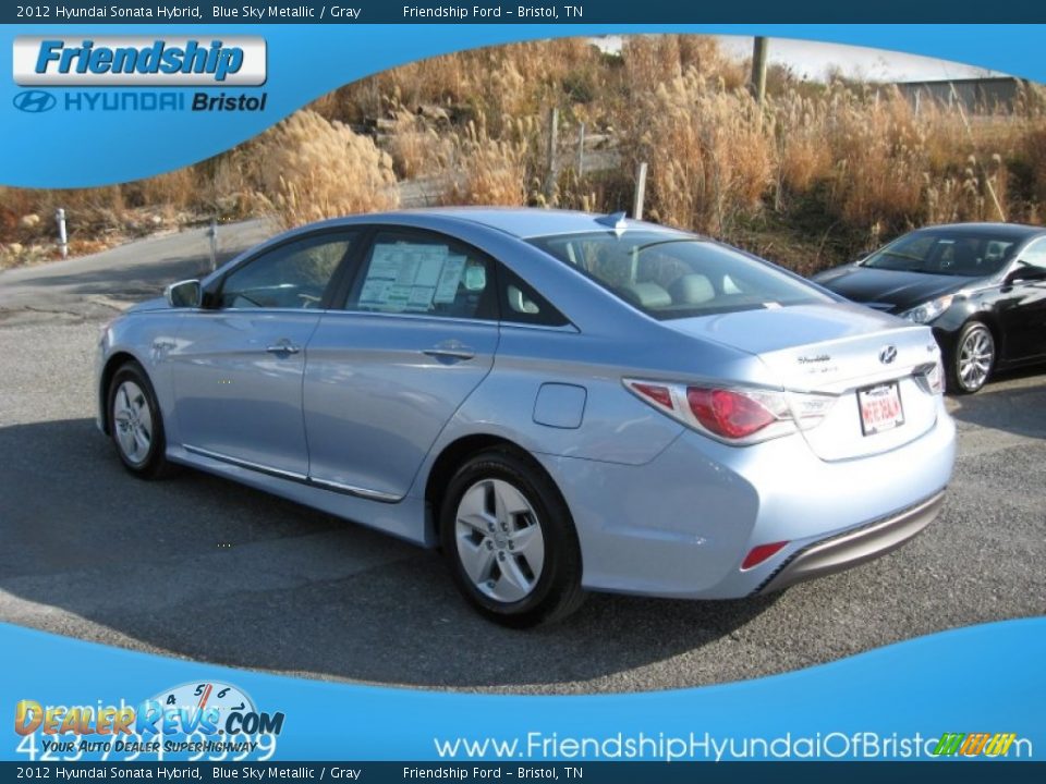 2012 Hyundai Sonata Hybrid Blue Sky Metallic / Gray Photo #9