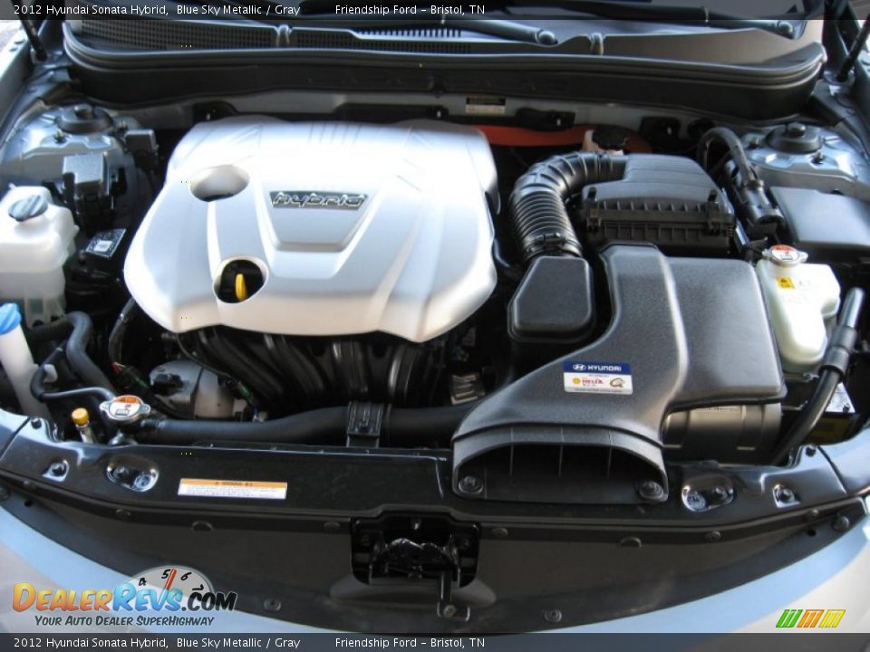2012 Hyundai Sonata Hybrid Blue Sky Metallic / Gray Photo #10