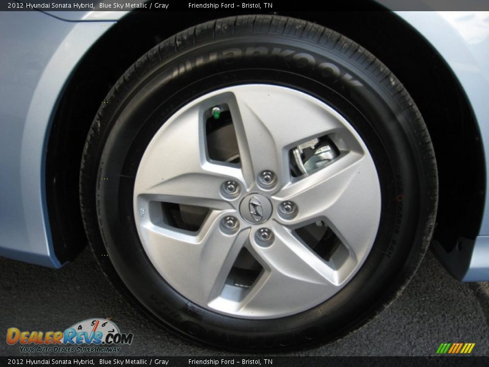 2012 Hyundai Sonata Hybrid Blue Sky Metallic / Gray Photo #11