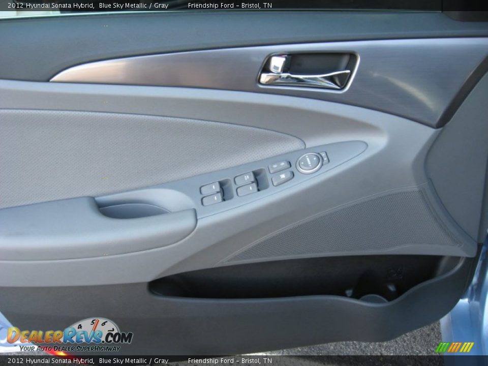 2012 Hyundai Sonata Hybrid Blue Sky Metallic / Gray Photo #16