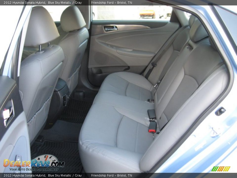 2012 Hyundai Sonata Hybrid Blue Sky Metallic / Gray Photo #17