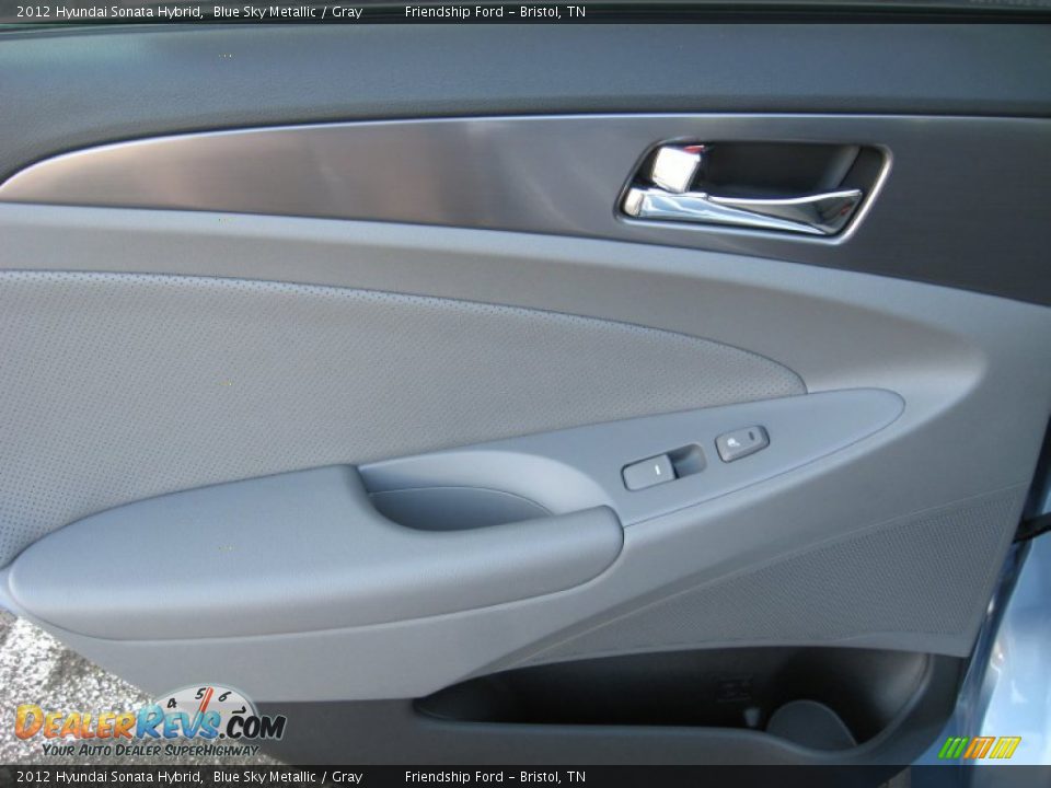 2012 Hyundai Sonata Hybrid Blue Sky Metallic / Gray Photo #19