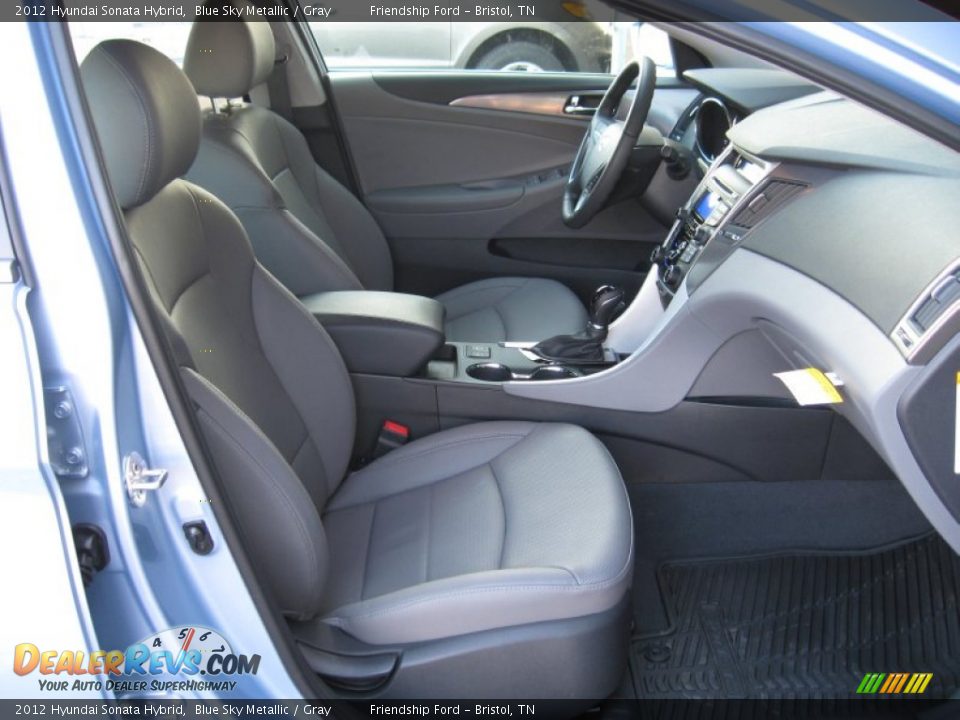 2012 Hyundai Sonata Hybrid Blue Sky Metallic / Gray Photo #20