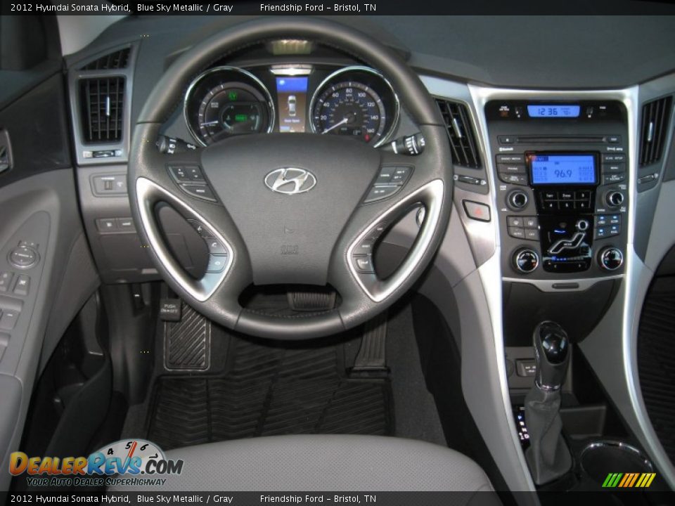 2012 Hyundai Sonata Hybrid Blue Sky Metallic / Gray Photo #23