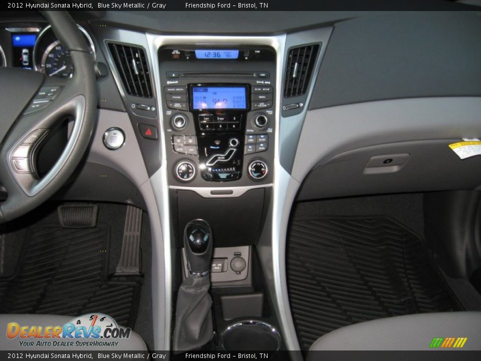 2012 Hyundai Sonata Hybrid Blue Sky Metallic / Gray Photo #24