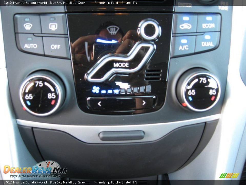 2012 Hyundai Sonata Hybrid Blue Sky Metallic / Gray Photo #28