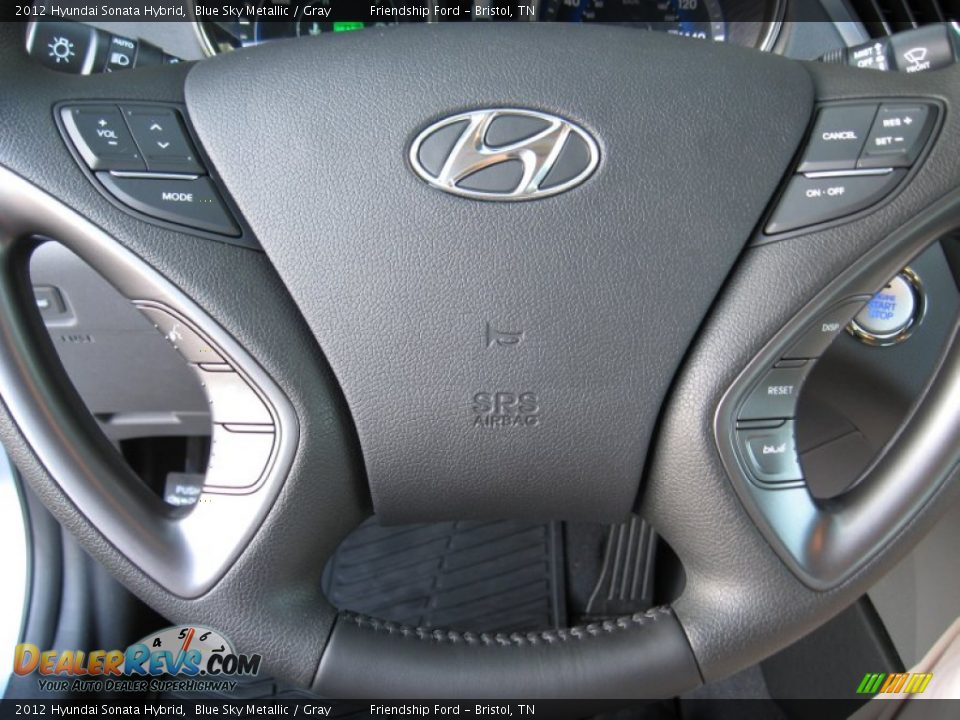 2012 Hyundai Sonata Hybrid Blue Sky Metallic / Gray Photo #31