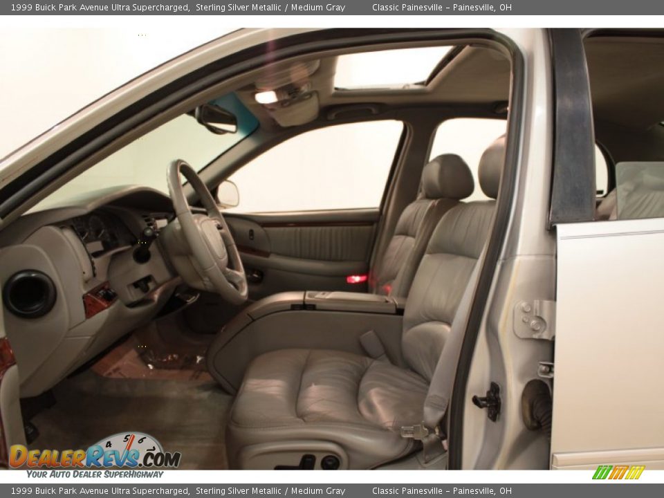 1999 Buick Park Avenue Ultra Supercharged Sterling Silver Metallic / Medium Gray Photo #9